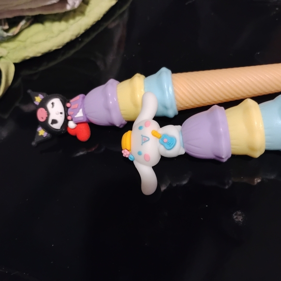 Cute Character INK PENS with Purple and Yellow Accents - Picture 3 of 6